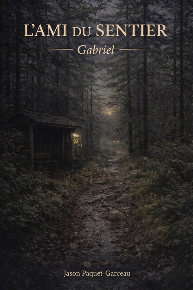 Couverture provisoire de la trilogie L’ami du sentier